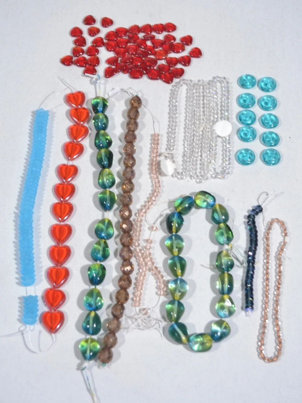 LOT OF NEW, ASSORTED CZECH GLASS BEADS